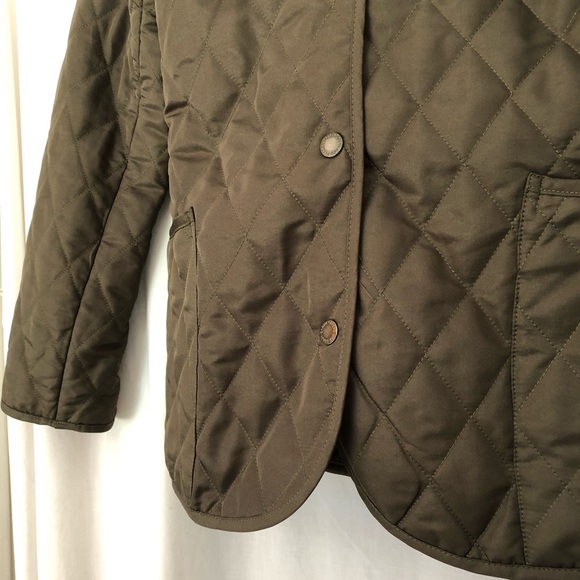 Olive Green Steve & Barry’s Collared Button Down Diamond Pattern Jacket, M - Picture 5 of 13